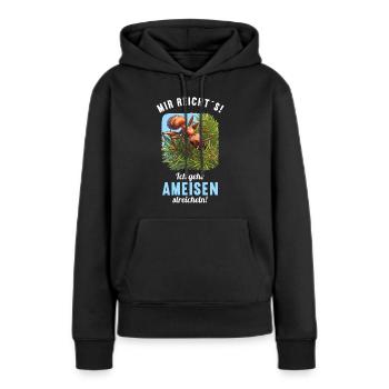 Ant Ameisen Ameise - Frauen Premium Bio Hoodie - Schwarz - Vorne - Julia (174cm)