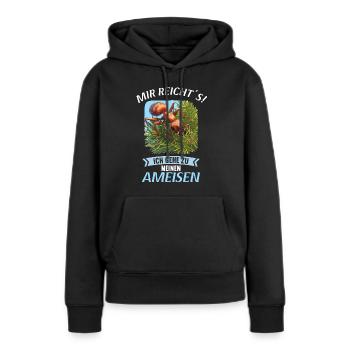 Ant Ameisen Ameise - Frauen Premium Bio Hoodie - Schwarz - Vorne - Julia (174cm)
