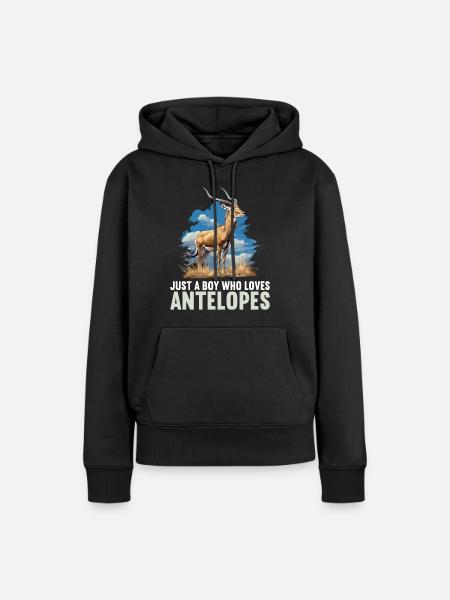 Antelope Antilopen Antilope - Frauen Premium Bio Hoodie - Schwarz