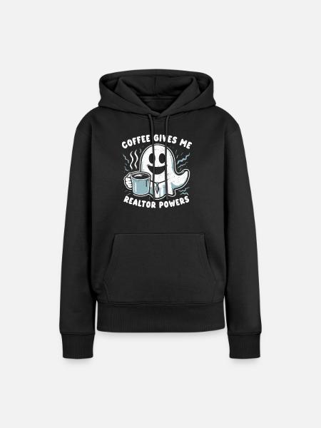 Immobilienmakler - Frauen Premium Bio Hoodie - Schwarz