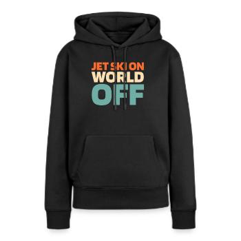 Jet Ski Jet Ski On World Off - Sweat à capuche Premium bio Femme - noir - Devant - Julia (174cm)