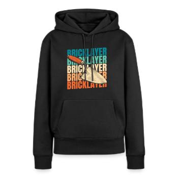 Bricklayer - Women’s Premium Organic Hoodie - black - Front - Julia (174cm)