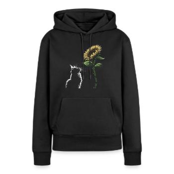 Best Cat Abuela Ever - Women’s Premium Organic Hoodie - black - Front - Julia (174cm)