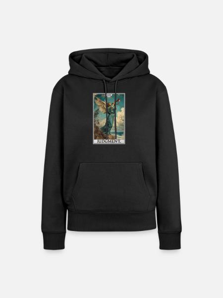 Tarotkarten Tarotkarte 20 Judgment Gericht - Frauen Premium Bio Hoodie - Schwarz