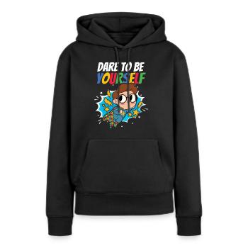 Autismus Awareness Day Autist Geschenk - Frauen Premium Bio Hoodie - Schwarz - Vorne - Julia (174cm)