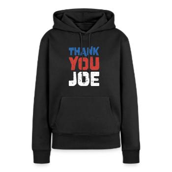 Vielen Dank, Joe - Wähler der Patriotischen Demokraten - Frauen Premium Bio Hoodie - Schwarz - Vorne - Julia (174cm)