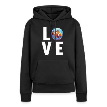 Clownfish Clownfische Clownfisch - Frauen Premium Bio Hoodie - Schwarz - Vorne - Julia (174cm)