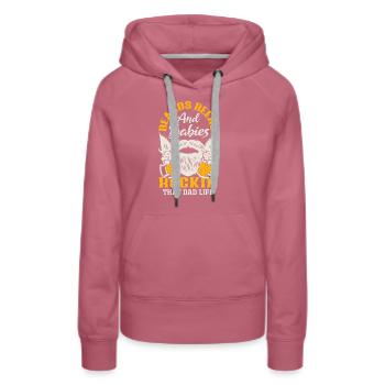 Beard Care Beard Lover Men Beard - Women’s Premium Organic Hoodie - mauve - Front - Isabella (175cm)