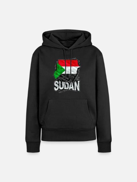 Sudan - Frauen Premium Bio Hoodie - Schwarz