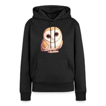 Barn Owl Schleiereulen Schleiereule - Frauen Premium Bio Hoodie - Schwarz - Vorne - Julia (174cm)
