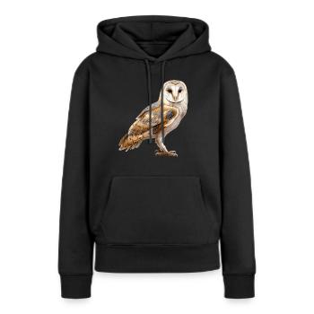 Barn Owl Schleiereulen Schleiereule - Frauen Premium Bio Hoodie - Schwarz - Vorne - Julia (174cm)