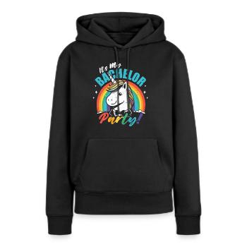 Junggeselle Jungesellenabschied - Frauen Premium Bio Hoodie - Schwarz - Vorne - Julia (174cm)