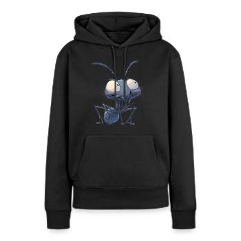 Ant Ameisen Ameise - Frauen Premium Bio Hoodie - Schwarz - Vorne - Julia (174cm)
