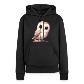 Barn Owl Schleiereulen Schleiereule - Frauen Premium Bio Hoodie - Schwarz - Vorne - Julia (174cm)