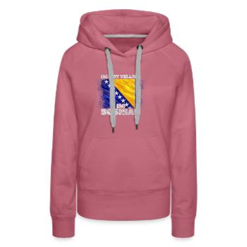 Bosnia and Herzegovina - Women’s Premium Organic Hoodie - mauve - Front - Isabella (175cm)