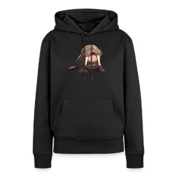 Walrus Walrosse Walross - Frauen Premium Bio Hoodie - Schwarz - Vorne - Julia (174cm)