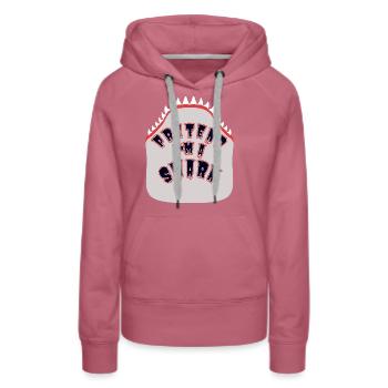 Pretend I'm a Shark - Lustiges Hai Kostüm - Frauen Premium Bio Hoodie - Malve - Vorne - Isabella (175cm)