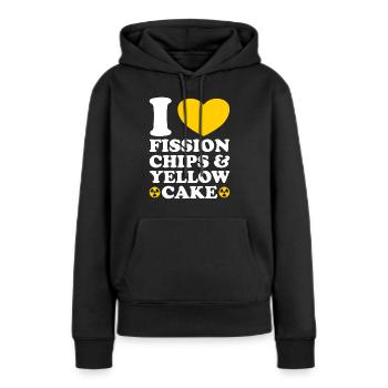 Lustige Strahlung Lustiger Nuklearingenieur - Frauen Premium Bio Hoodie - Schwarz - Vorne - Julia (174cm)