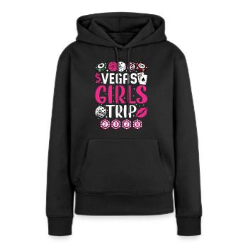 Vegas Girl Trip 2028 - Frauen Premium Bio Hoodie - Schwarz - Vorne - Julia (174cm)