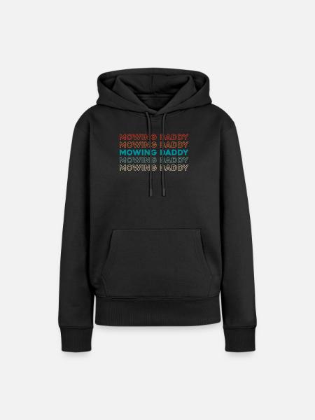 Rasenmäher Mähen - Frauen Premium Bio Hoodie - Schwarz
