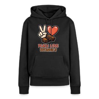 Brownies Spruch Gebäck Lustiges Brownie Geschenk - Frauen Premium Bio Hoodie - Schwarz - Vorne - Julia (174cm)