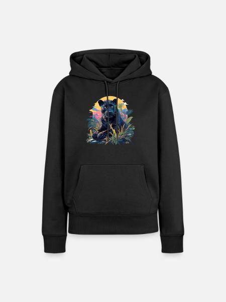 Panthers Panther - Frauen Premium Bio Hoodie - Schwarz