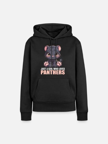 Panthers Panther - Frauen Premium Bio Hoodie - Schwarz