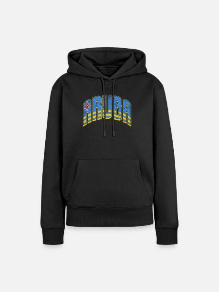 Aruba - Frauen Premium Bio Hoodie - Schwarz