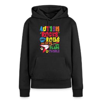Autismus Awareness Day Autist Geschenk - Frauen Premium Bio Hoodie - Schwarz - Vorne - Julia (174cm)