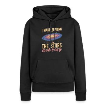 Astrologie Astrologe - Frauen Premium Bio Hoodie - Schwarz - Vorne - Julia (174cm)