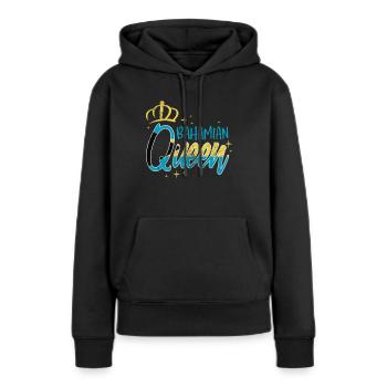 Bahamas - Sweat à capuche Premium bio Femme - noir - Devant - Julia (174cm)