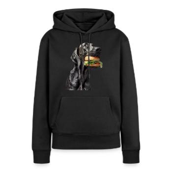 Deutsche Dogge - Frauen Premium Bio Hoodie - Schwarz - Vorne - Julia (174cm)