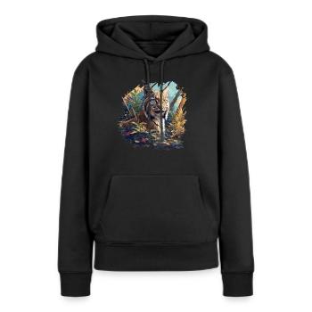 Bobcats Rotluchse Rotluchs Luchs - Frauen Premium Bio Hoodie - Schwarz - Vorne - Julia (174cm)