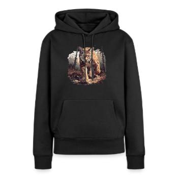 Bobcats Rotluchse Rotluchs Luchs - Frauen Premium Bio Hoodie - Schwarz - Vorne - Julia (174cm)