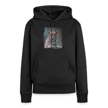Bobcats Rotluchse Rotluchs Luchs - Frauen Premium Bio Hoodie - Schwarz - Vorne - Julia (174cm)