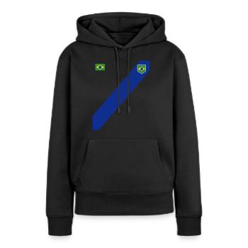 Brésil Brésil Maillot brésilien Rio de Janeiro - Sweat à capuche Premium bio Femme - noir - Devant - Julia (174cm)