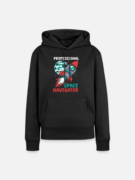 Raumfahrtingenieur - Frauen Premium Bio Hoodie - Schwarz