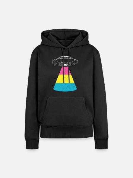 Alien - Frauen Premium Bio Hoodie - Schwarz