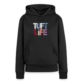 Diy-teppich Lustiger Teppich Tufting - Frauen Premium Bio Hoodie - Schwarz - Vorne - Julia (174cm)