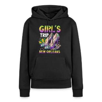 Voyage entre filles à la Nouvelle-Orléans - Sweat à capuche Premium bio Femme - noir - Devant - Julia (174cm)