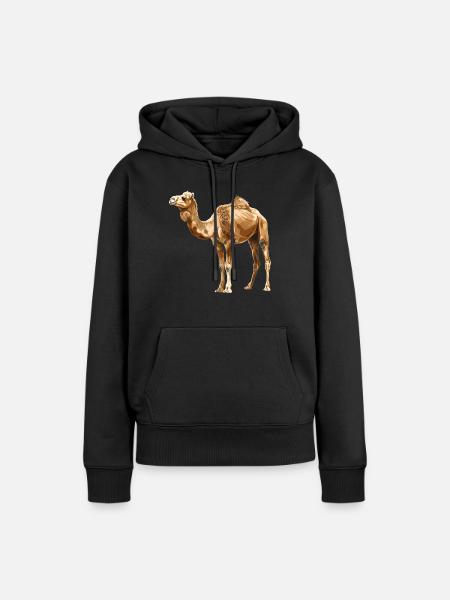 Camel Kamele Kamel - Frauen Premium Bio Hoodie - Schwarz