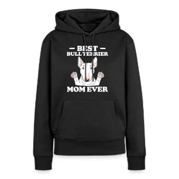Bullterrier Spruch Lustiges Bullterrier Geschenk - Frauen Premium Bio Hoodie - Schwarz - Vorne - Julia (174cm)