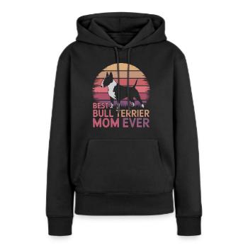 Bullterrier Spruch Lustiges Bullterrier Geschenk - Frauen Premium Bio Hoodie - Schwarz - Vorne - Julia (174cm)