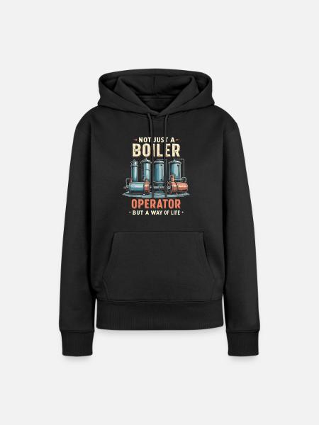Kesselbetreiber - Frauen Premium Bio Hoodie - Schwarz