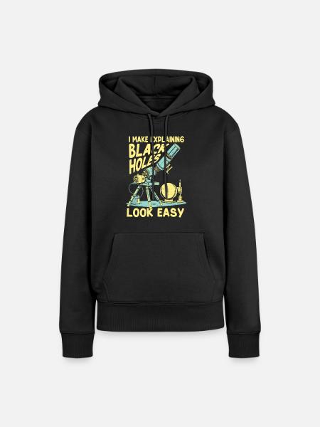 Astrophysiker - Frauen Premium Bio Hoodie - Schwarz