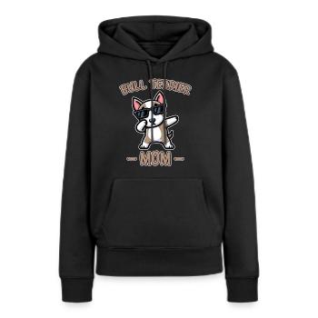 Bullterrier Spruch Lustiges Bullterrier Geschenk - Frauen Premium Bio Hoodie - Schwarz - Vorne - Julia (174cm)