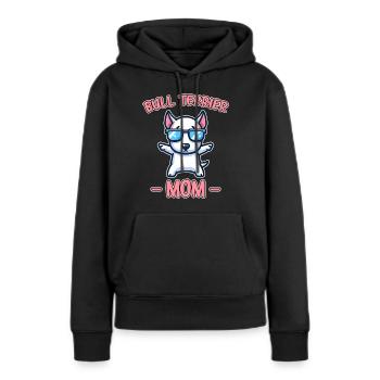 Bullterrier Spruch Lustiges Bullterrier Geschenk - Frauen Premium Bio Hoodie - Schwarz - Vorne - Julia (174cm)