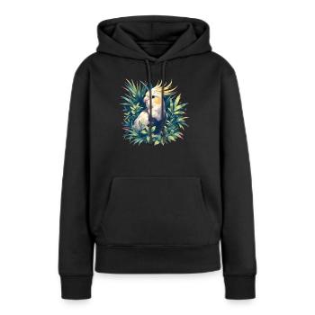 Cockatiel Nymphensittiche Nymphensittich - Sweat à capuche Premium bio Femme - noir - Devant - Julia (174cm)