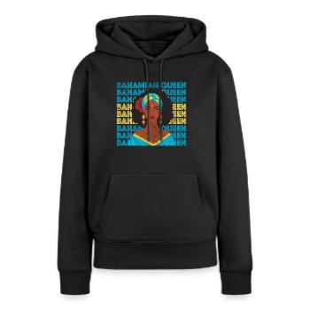 Bahamas - Sweat à capuche Premium bio Femme - noir - Devant - Julia (174cm)
