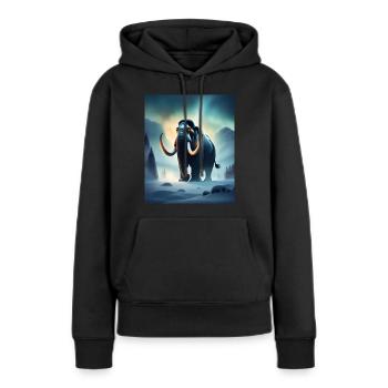mammouth maléfique effrayant - Sweat à capuche Premium bio Femme - noir - Devant - Julia (174cm)